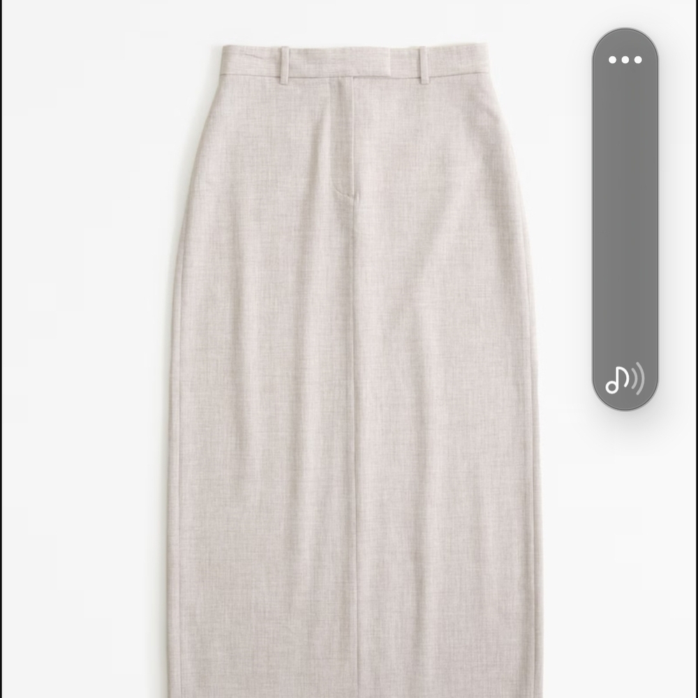 Abercrombie Tailored Cream Skirt